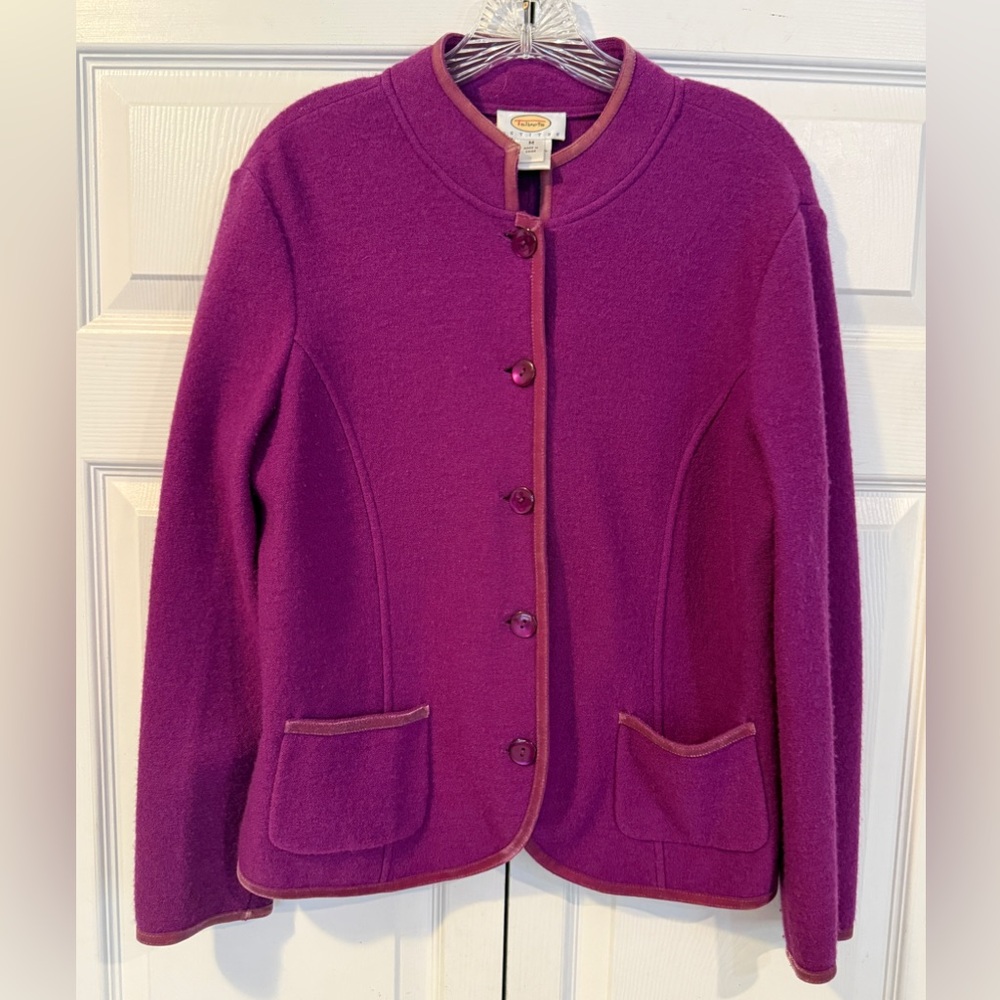 VTG Talbots Wool Jacket Berry Color